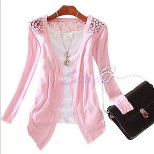 Beautiful baby doll pink cardigan
